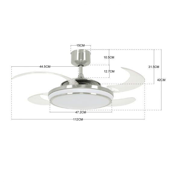Stropný ventilátor Fanaway EVO 1 LED 211036