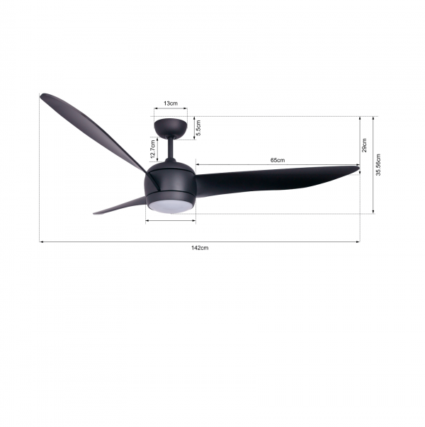 Stropný ventilátor Lucci Air Airfusion Nordic LED 512910